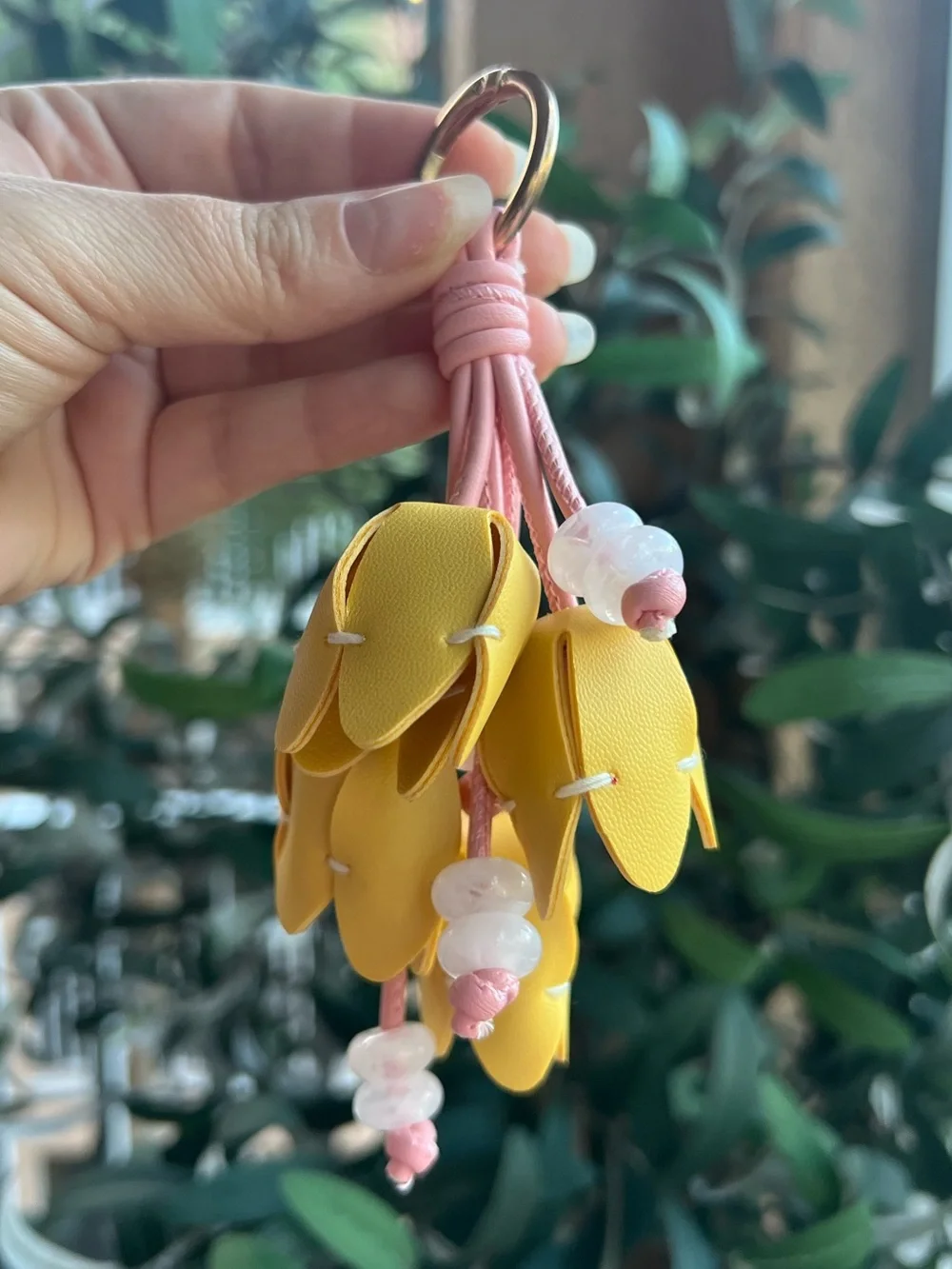 Tulip Bag Charm - Premium Vegan Leather